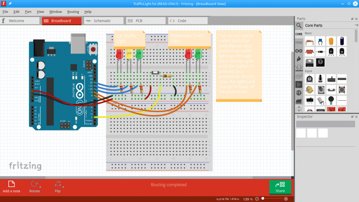 Traffic Light with Button - Circus Scientist