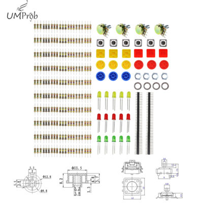LED, Switch and Resistor Kit for Arduino - Image 2